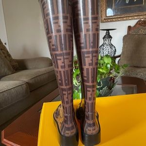 Fendi rubber boots